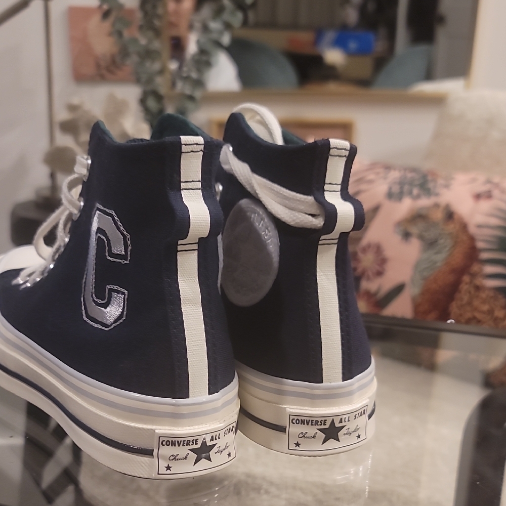 Converse Navy High-Top Sneakers